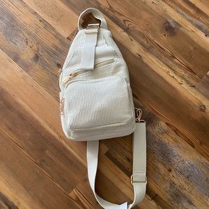 NWT Corduroy Sling Bag